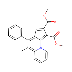 COC(=O)c1cc2c(-c3ccccc3)c(C)c3ccccn3c-2c1C(=O)OC ZINC000000643145