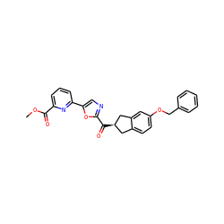 COC(=O)c1cccc(-c2cnc(C(=O)[C@@H]3Cc4ccc(OCc5ccccc5)cc4C3)o2)n1 ZINC000071315770