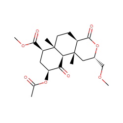 COC[C@@H]1C[C@]2(C)[C@H]3C(=O)[C@@H](OC(C)=O)C[C@@H](C(=O)OC)[C@]3(C)CC[C@H]2C(=O)O1 ZINC000040379497