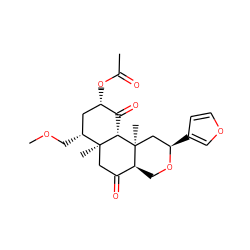 COC[C@@H]1C[C@H](OC(C)=O)C(=O)[C@H]2[C@@]1(C)CC(=O)[C@@H]1CO[C@H](c3ccoc3)C[C@@]12C ZINC000036221570