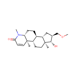 COC[C@@H]1C[C@H]2[C@@H]3CC[C@H]4N(C)C(=O)C=C[C@]4(C)[C@H]3CC[C@]2(C)[C@H]1O ZINC000034373200