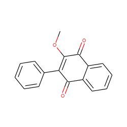 COC1=C(c2ccccc2)C(=O)c2ccccc2C1=O ZINC000000296330