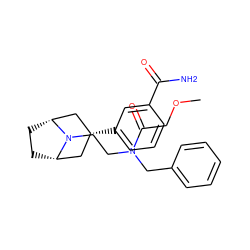 COCC(=O)N(CCN1[C@H]2CC[C@@H]1C[C@H](c1cccc(C(N)=O)c1)C2)Cc1ccccc1 ZINC000117289955