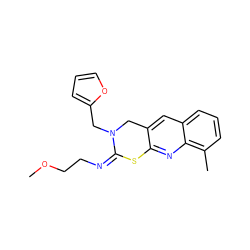 COCC/N=C1/Sc2nc3c(C)cccc3cc2CN1Cc1ccco1 ZINC000013150759