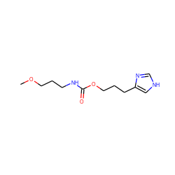 COCCCNC(=O)OCCCc1c[nH]cn1 ZINC000013793886