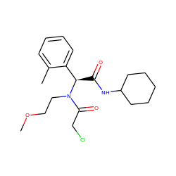 COCCN(C(=O)CCl)[C@H](C(=O)NC1CCCCC1)c1ccccc1C ZINC000003036193