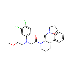 COCCN(CC(=O)N1CCC[C@@H](c2ccccc2)[C@@H]1CN1CCCC1)c1ccc(Cl)c(Cl)c1 ZINC000029045902