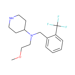 COCCN(Cc1ccccc1C(F)(F)F)C1CCNCC1 ZINC000036093138