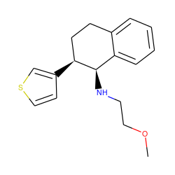 COCCN[C@@H]1c2ccccc2CC[C@@H]1c1ccsc1 ZINC000040835735