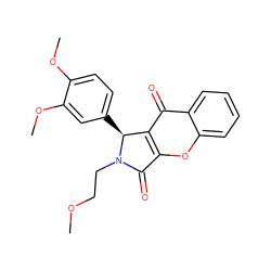 COCCN1C(=O)c2oc3ccccc3c(=O)c2[C@@H]1c1ccc(OC)c(OC)c1 ZINC000002443867