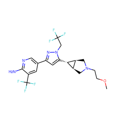 COCCN1C[C@H]2[C@@H](C1)[C@@H]2c1cc(-c2cnc(N)c(C(F)(F)F)c2)nn1CC(F)(F)F ZINC000148072414