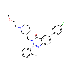 COCCN1CCC[C@@H](Cn2c(-c3ccccc3C)nc3ccc(-c4ccc(Cl)cc4)cc3c2=O)C1 ZINC000028711920