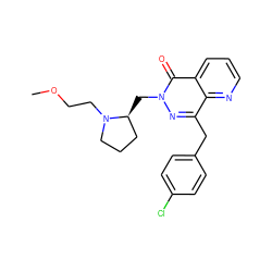 COCCN1CCC[C@@H]1Cn1nc(Cc2ccc(Cl)cc2)c2ncccc2c1=O ZINC000095564287