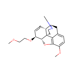 COCCO[C@H]1C=C[C@@H]2[C@H]3Cc4ccc(OC)c5c4[C@@]2(CCN3C)[C@@H]1O5 ZINC001772651923