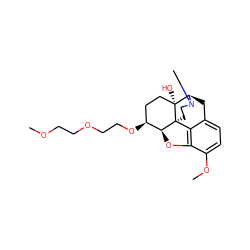 COCCOCCO[C@H]1CC[C@@]2(O)[C@H]3Cc4ccc(OC)c5c4[C@@]2(CCN3C)[C@H]1O5 ZINC000199516030