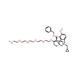 COCCOCCOCCOCCOCCO[C@]12CC[C@@]3(C[C@@H]1COCc1ccccc1)[C@H]1Cc4ccc(OC)c5c4[C@@]3(CCN1CC1CC1)[C@H]2O5 ZINC000222362041