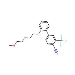 COCCOCCOc1ccccc1-c1ccc(C#N)c(C(F)(F)F)c1 ZINC000028825069