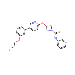 COCCOc1cccc(-c2ccc(OC3CN(C(=O)Nc4cccnc4)C3)nc2)c1 ZINC000114005314