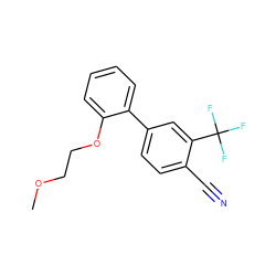 COCCOc1ccccc1-c1ccc(C#N)c(C(F)(F)F)c1 ZINC000028825066