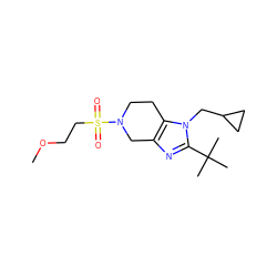 COCCS(=O)(=O)N1CCc2c(nc(C(C)(C)C)n2CC2CC2)C1 ZINC000043016117