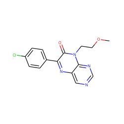 COCCn1c(=O)c(-c2ccc(Cl)cc2)nc2cncnc21 ZINC000004238330