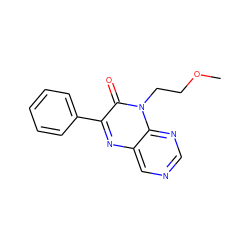 COCCn1c(=O)c(-c2ccccc2)nc2cncnc21 ZINC000004238710