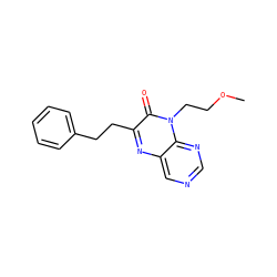 COCCn1c(=O)c(CCc2ccccc2)nc2cncnc21 ZINC000004238758