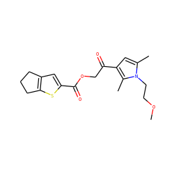 COCCn1c(C)cc(C(=O)COC(=O)c2cc3c(s2)CCC3)c1C ZINC000003433117