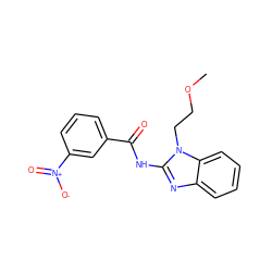 COCCn1c(NC(=O)c2cccc([N+](=O)[O-])c2)nc2ccccc21 ZINC000036184967