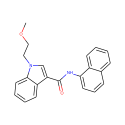 COCCn1cc(C(=O)Nc2cccc3ccccc23)c2ccccc21 ZINC000072118264