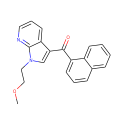 COCCn1cc(C(=O)c2cccc3ccccc23)c2cccnc21 ZINC000072118273