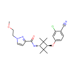 COCCn1ccc(C(=O)N[C@H]2C(C)(C)[C@H](Oc3ccc(C#N)c(Cl)c3)C2(C)C)n1 ZINC000254129950