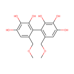 COCc1cc(O)c(O)c(O)c1-c1c(COC)cc(O)c(O)c1O ZINC000003800021