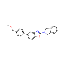 COCc1ccc(-c2ccc3oc(N4Cc5ccccc5C4)nc3c2)cc1 ZINC000144944486