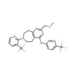 COCc1nc2c(c(Nc3ccc(C(F)(F)F)nc3)n1)CCN(c1ncccc1C(F)(F)F)CC2 ZINC000144861466