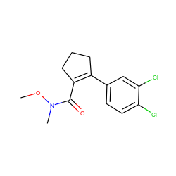 CON(C)C(=O)C1=C(c2ccc(Cl)c(Cl)c2)CCC1 ZINC000028957300