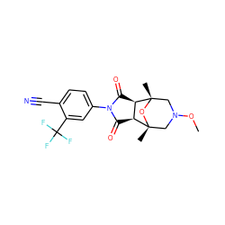 CON1C[C@@]2(C)O[C@@](C)(C1)[C@@H]1C(=O)N(c3ccc(C#N)c(C(F)(F)F)c3)C(=O)[C@@H]12 ZINC000058603299