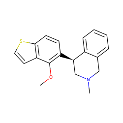 COc1c([C@@H]2CN(C)Cc3ccccc32)ccc2sccc12 ZINC000149473868