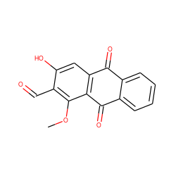 COc1c(C=O)c(O)cc2c1C(=O)c1ccccc1C2=O ZINC000003872206