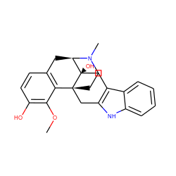 COc1c(O)ccc2c1[C@]13CCN(C)[C@H](C2)[C@]1(O)Cc1c([nH]c2ccccc12)C3 ZINC000028954056