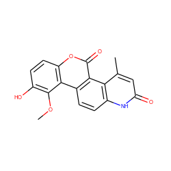 COc1c(O)ccc2oc(=O)c3c(ccc4[nH]c(=O)cc(C)c43)c12 ZINC000029043487