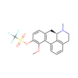 COc1c(OS(=O)(=O)C(F)(F)F)ccc2c1-c1cccc3c1[C@@H](C2)N(C)CC3 ZINC000036187810