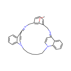 COc1c2cccc1CN=C1C=CN(CCCCCN3C=CC(=NC2)c2ccccc23)c2ccccc21 ZINC000377845676