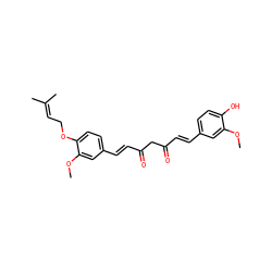 COc1cc(/C=C/C(=O)CC(=O)/C=C/c2ccc(OCC=C(C)C)c(OC)c2)ccc1O ZINC000049124982