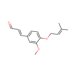 COc1cc(/C=C/C=O)ccc1OCC=C(C)C ZINC000015113304