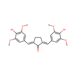 COc1cc(/C=C2\CC/C(=C\c3cc(OC)c(O)c(OC)c3)C2=O)cc(OC)c1O ZINC000003291934