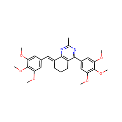 COc1cc(/C=C2\CCCc3c2nc(C)nc3-c2cc(OC)c(OC)c(OC)c2)cc(OC)c1OC ZINC000103270103