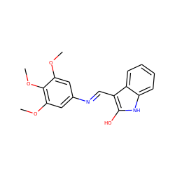 COc1cc(/N=C/c2c(O)[nH]c3ccccc23)cc(OC)c1OC ZINC000006552996