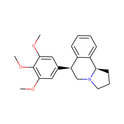 COc1cc([C@@H]2CN3CCC[C@@H]3c3ccccc32)cc(OC)c1OC ZINC000029237288