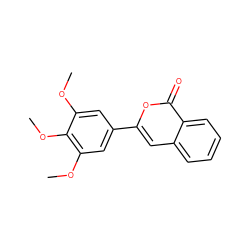 COc1cc(-c2cc3ccccc3c(=O)o2)cc(OC)c1OC ZINC000039130561